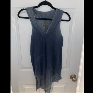 All Saints slate blue tunic UK size 8 fits a sm-md